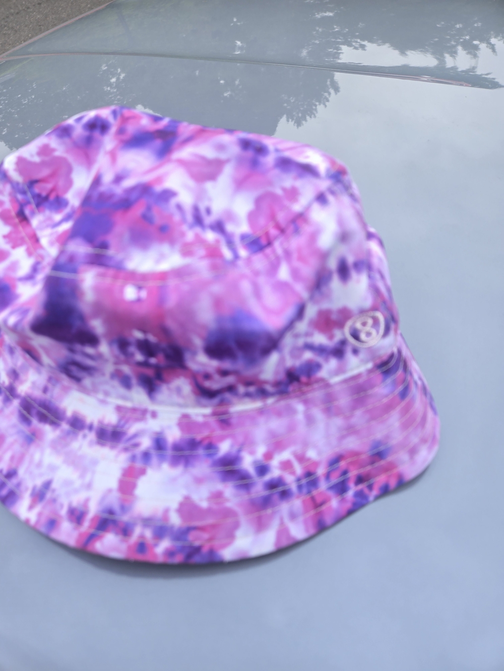 Kids Tie-Dye Bucket Hat in Pink & Purple